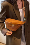 Zenana Corduroy Crossbody Bag with Removable Strap - Trendsi - Flyclothing LLC