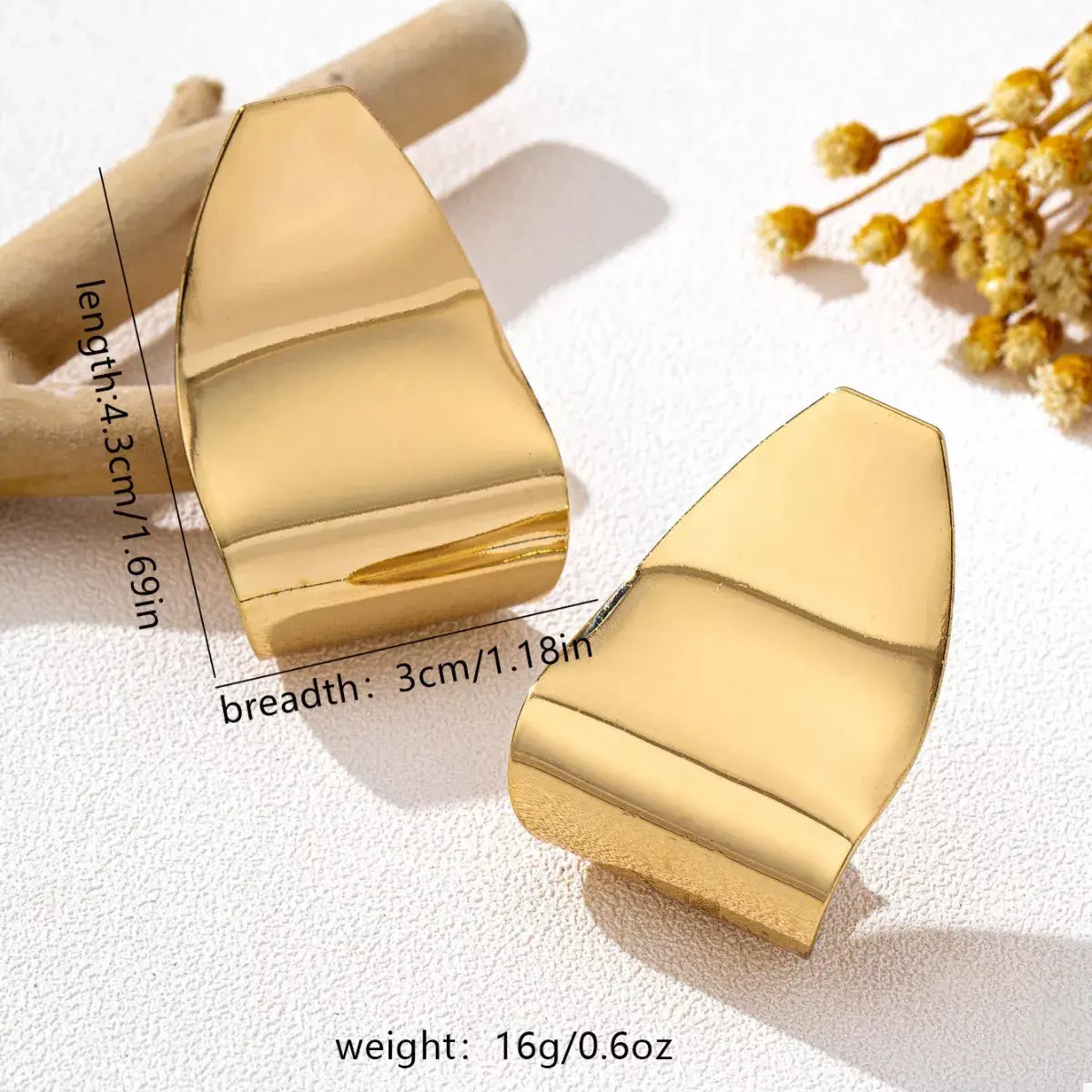 Alloy Geometric Earrings - Trendsi - Flyclothing LLC