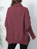 Turtleneck Long Sleeve Sweater - Trendsi - Flyclothing LLC