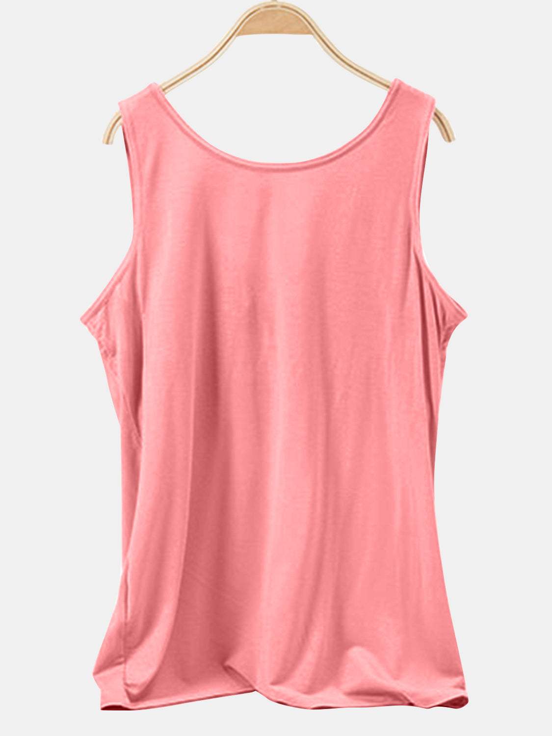 Scoop Neck Wide Strap Tank - Trendsi - Flyclothing LLC