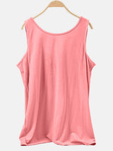 Scoop Neck Wide Strap Tank - Trendsi - Flyclothing LLC