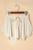 Drawstring High Waist Lined Active Skorts - Trendsi - Flyclothing LLC