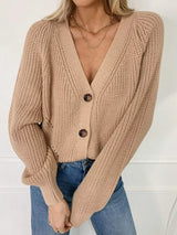 Full Size Chunky Knit Button-Down Cardigan Plus Size - Trendsi - Flyclothing LLC