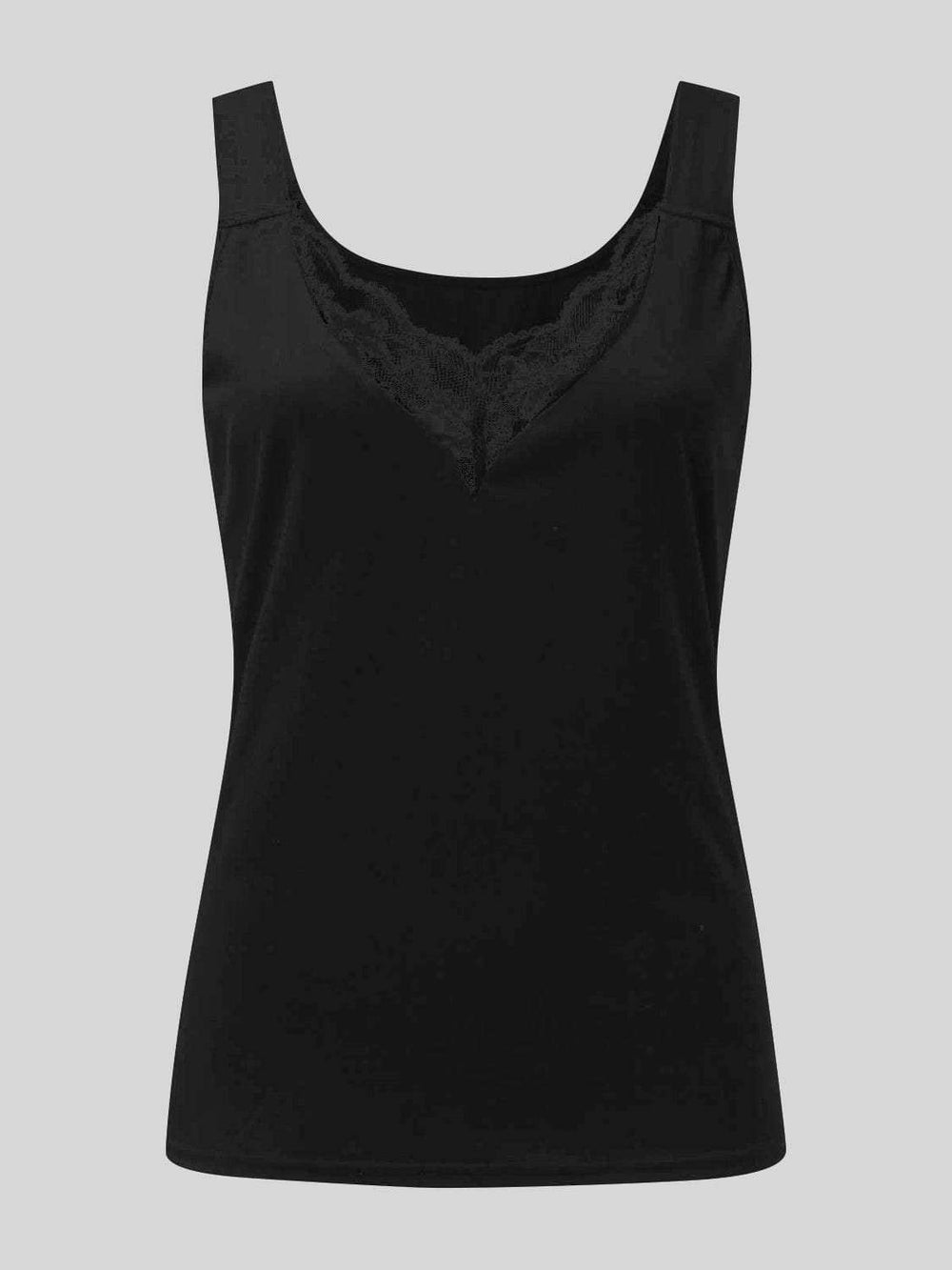 Full Size Lace Detail Sweetheart Neck Tank - Trendsi - Flyclothing LLC