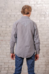 Rockmount Ranch Wear Men's Signature Denim Pinstripe Western Shirt - Rockmount Clothing - Flyclothing LLC