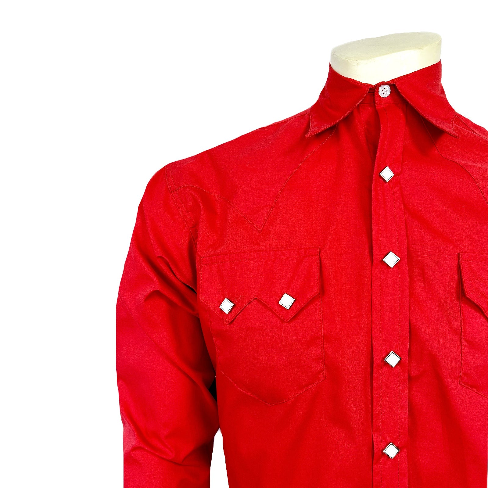 Rockmount Ranch Wear Men's Slim Fit Red Cotton Blend Western Shirt - Rockmount Clothing - Flyclothing LLC