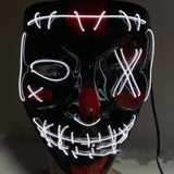 Compatible with Apple, Halloween Glowing Mask Black V Face Mask Grimace - My Store - Flyclothing LLC