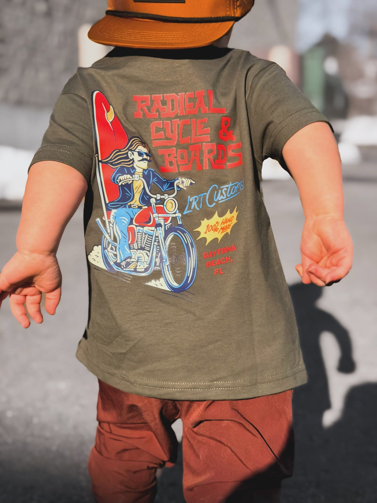 RADICAL CYCLE AND BOARDS TEE - LITTLE RAD THINGS - Flyclothing LLC
