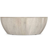 34" White Solid Wood Round Solid Coffee Table - HomeRoots - Flyclothing LLC