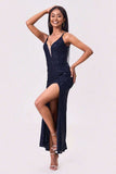 Split Sequin Backless Maxi Cami Dress - Trendsi - Flyclothing LLC