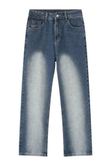 Men's Washed Straight Leg Jeans - Trendsi - Flyclothing LLC