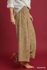 Umgee Jacquard Wide-Leg Pants - Trendsi - Flyclothing LLC