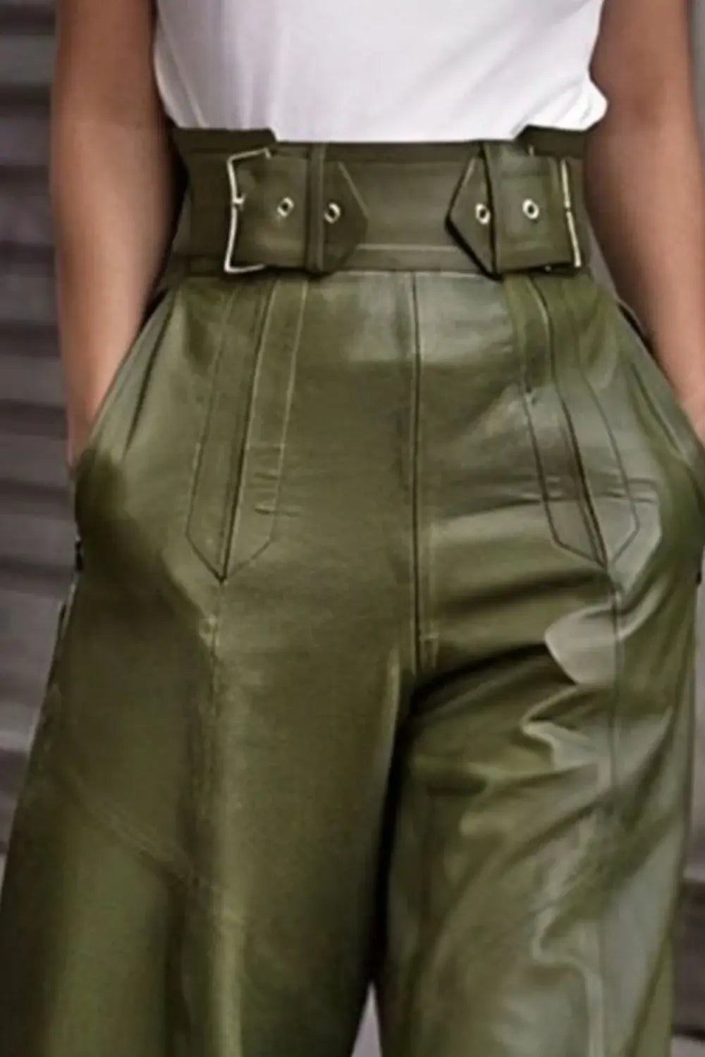 High Waist Wide Flare Pants - Trendsi - Flyclothing LLC