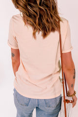 Rabbit Graphic Round Neck Short Sleeve T-Shirt - Trendsi