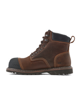 Kiwi Premium Brown Crazy Horse 6" Steel Toe Waterproof Cap-Toe Work Boots [64100] - Kiwi - Flyclothing LLC