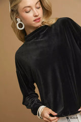 Umgee Ribbed Drawstring Hem Knit Top - Trendsi - Flyclothing LLC