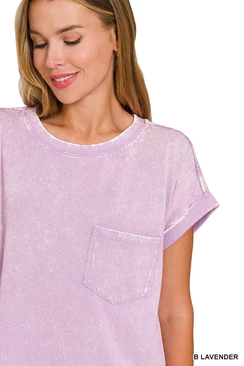 Zenana Premium Cotton Washed T-Shirt Dress - Trendsi - Flyclothing LLC