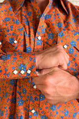 Rockmount Men's Brick Floral Print Western Shirt - Rockmount Clothing - Flyclothing LLC