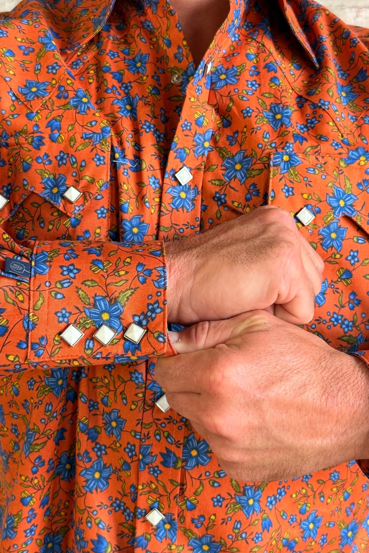 Rockmount Men's Brick Floral Print Western Shirt - Rockmount Clothing - Flyclothing LLC
