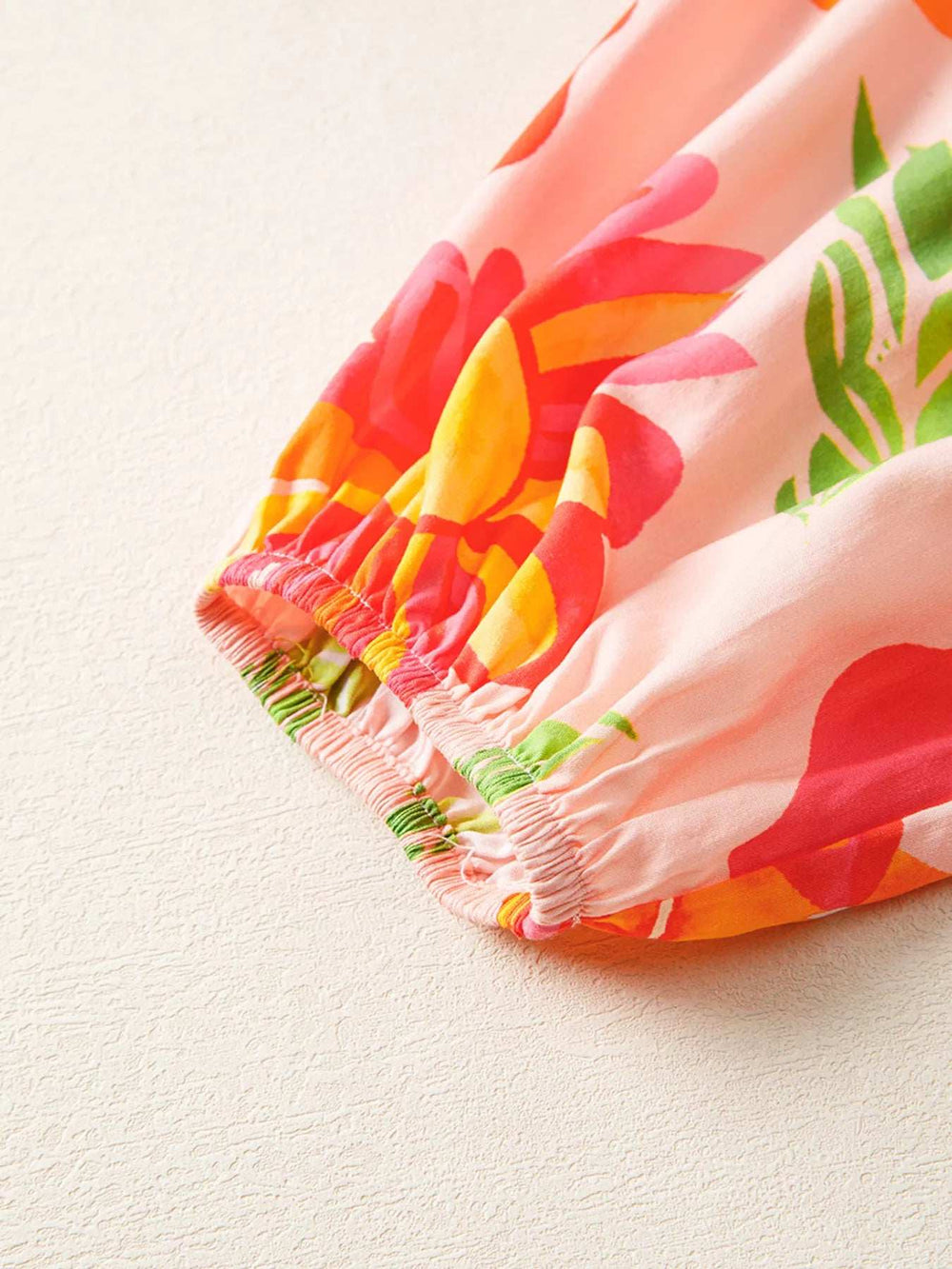 Smocked Floral Long Sleeve Maxi Dress - Trendsi - Flyclothing LLC