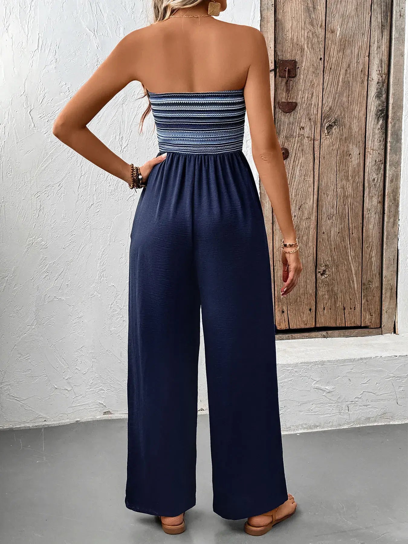 Tube Wide Leg Jumpsuit - Trendsi - Flyclothing LLC