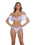 Roma Costume 6438 Sequin Fishnet Strappy Shorts - Roma Costume