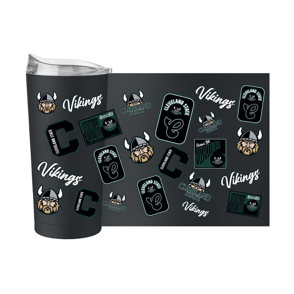 Cleveland State 20oz Dreamweave Powder Coat Tumbler - Logo Brands - Flyclothing LLC