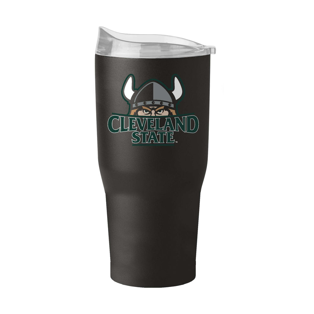 Cleveland State 30oz Flipside Powder Coat Tumbler - Logo Brands - Flyclothing LLC