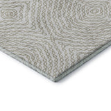 3' X 5' Linen And Ivory Geometric Washable Area Rug With UV Protection - HomeRoots - Flyclothing LLC