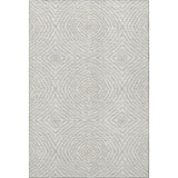 3' X 5' Linen And Ivory Geometric Washable Area Rug With UV Protection - HomeRoots - Flyclothing LLC