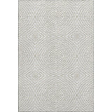 8' X 10' Linen And Ivory Geometric Washable Area Rug With UV Protection - HomeRoots - Flyclothing LLC