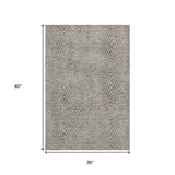 3' X 5' Coffee And Beige Geometric Washable Area Rug With UV Protection - HomeRoots - Flyclothing LLC