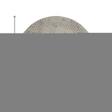 8' Coffee And Beige Geometric Washable Round Rug With UV Protection - HomeRoots - Flyclothing LLC