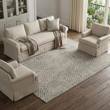 8' X 10' Coffee And Beige Geometric Washable Area Rug With UV Protection - HomeRoots - Flyclothing LLC