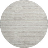 8' Khaki And Ivory Striped Washable Round Rug With UV Protection - HomeRoots - Flyclothing LLC