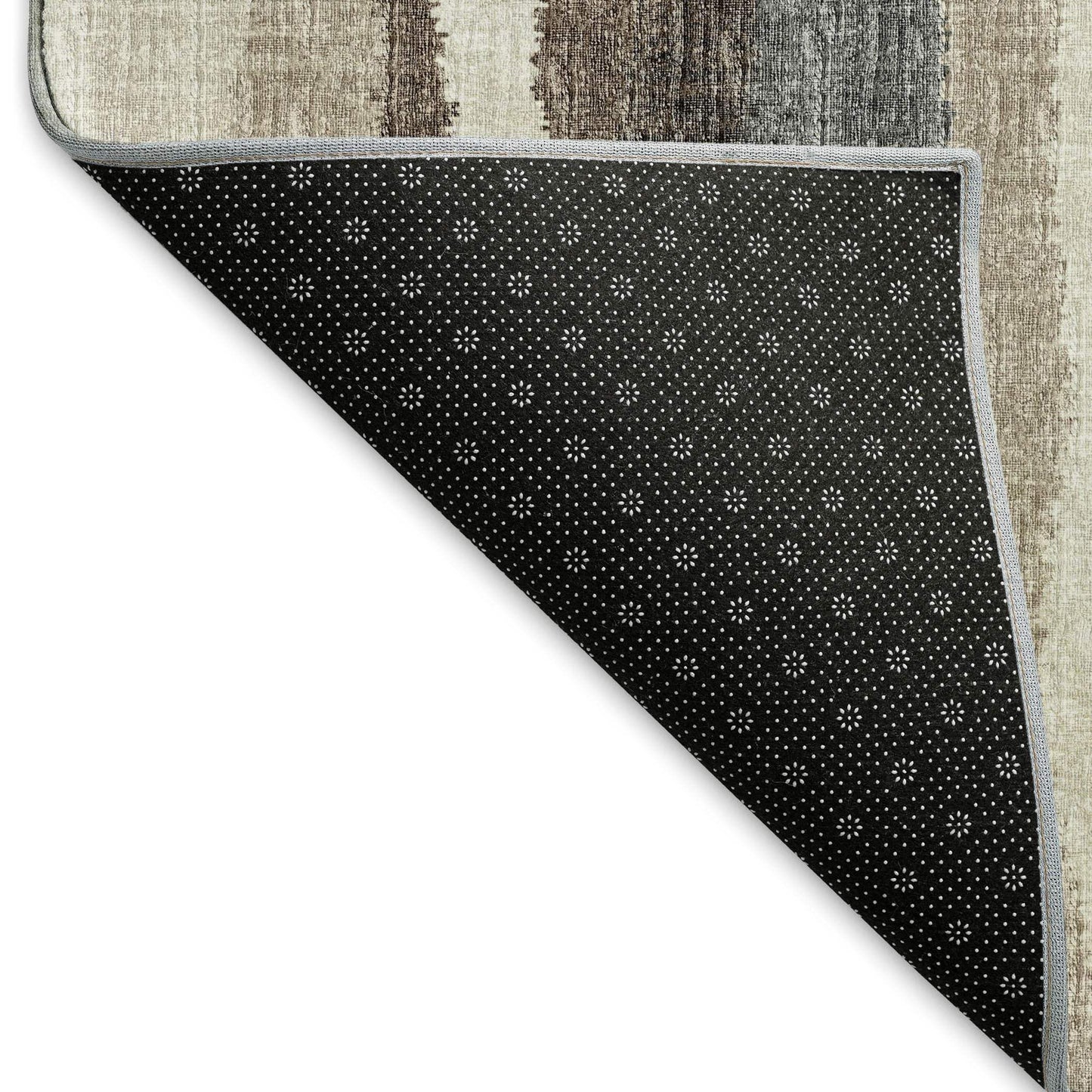 10' X 14' Brown Ivory And Gray Abstract Washable Area Rug With UV Protection - HomeRoots - Flyclothing LLC