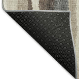 10' X 14' Brown Ivory And Gray Abstract Washable Area Rug With UV Protection - HomeRoots - Flyclothing LLC