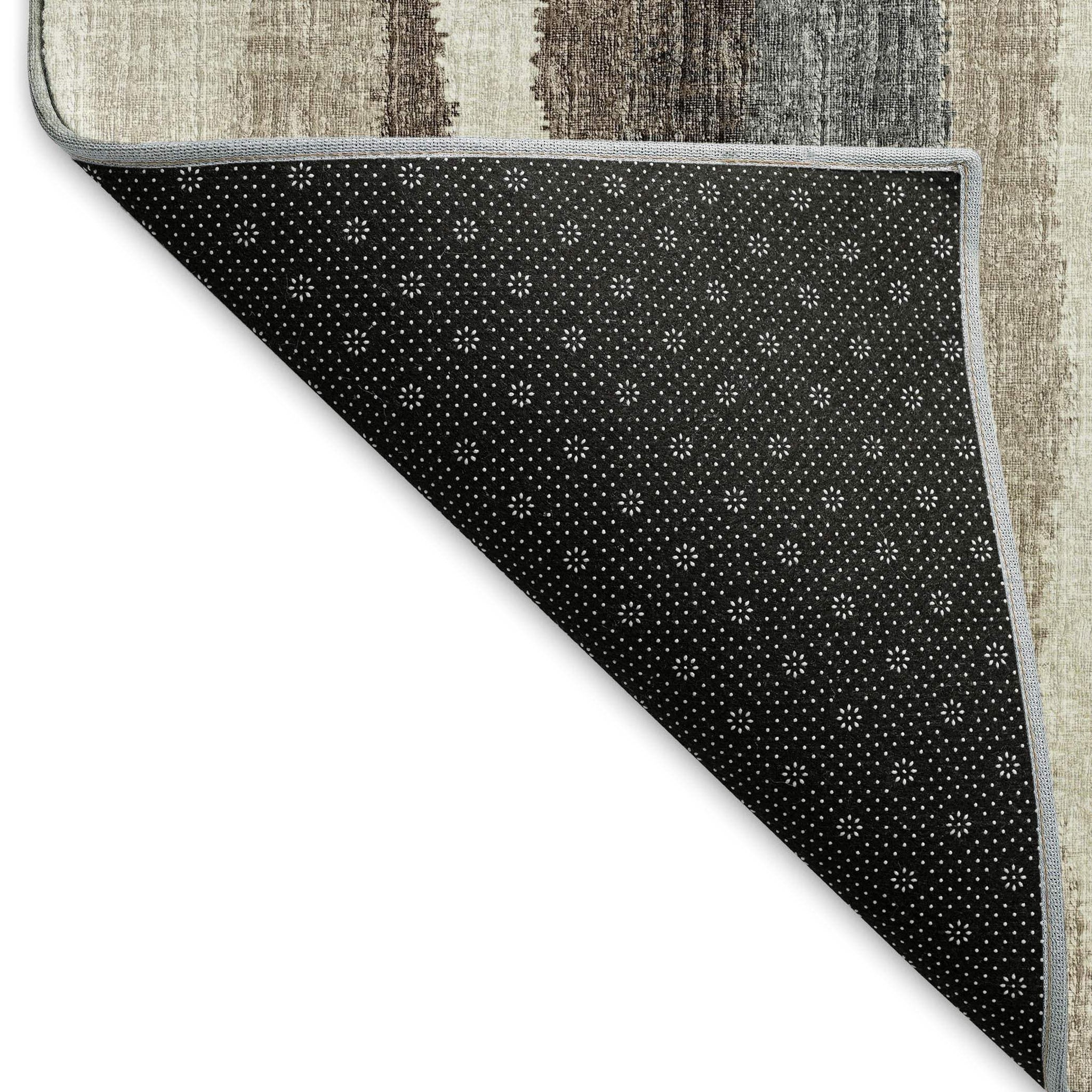 10' X 14' Brown Ivory And Gray Abstract Washable Area Rug With UV Protection - HomeRoots - Flyclothing LLC