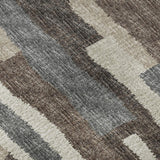 10' X 14' Brown Ivory And Gray Abstract Washable Area Rug With UV Protection - HomeRoots - Flyclothing LLC