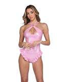 Roma Costume 6441 Metallic Iridescent Keyhole Romper - Roma Costume