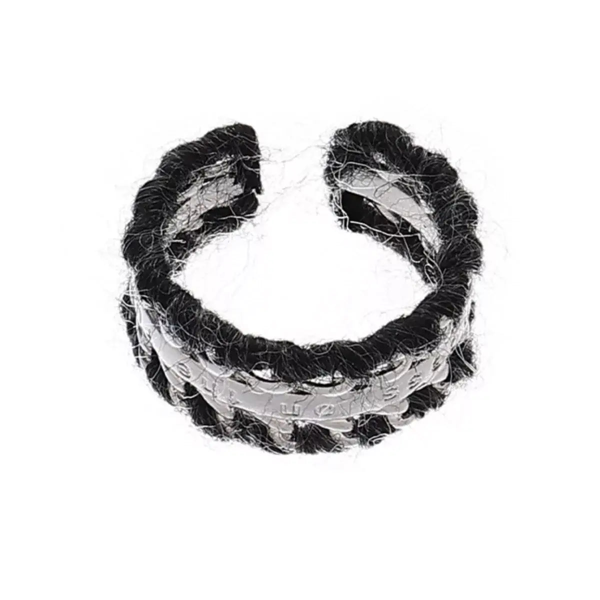 Brass Yarn-Wrapped Open Ring - Trendsi - Flyclothing LLC