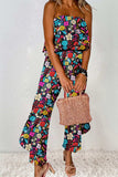 Printed Tube Wide Leg Jumpsuit - Trendsi - Flyclothing LLC