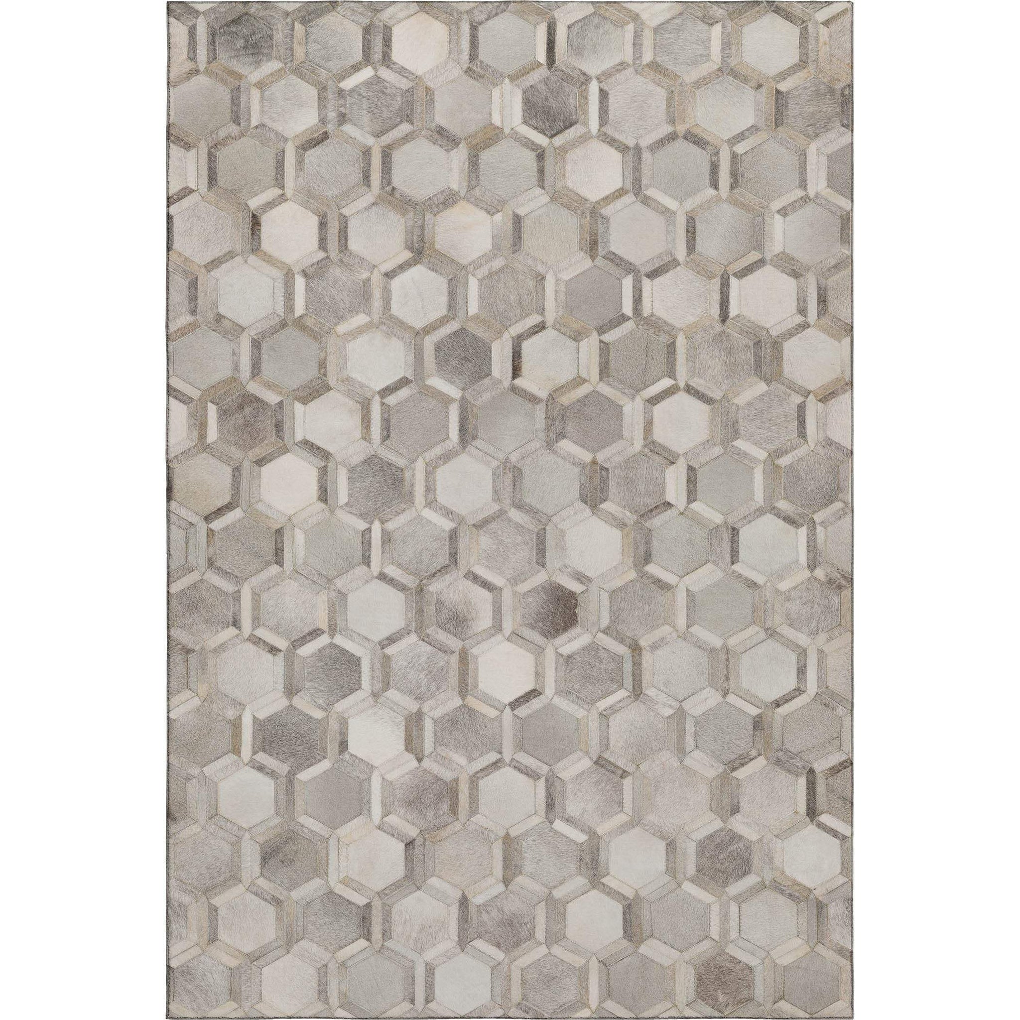 3' X 5' Gray Ivory And Beige Geometric Washable Area Rug With UV Protection - HomeRoots - Flyclothing LLC