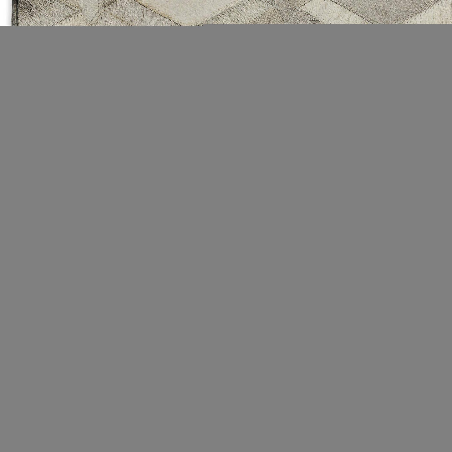 3' X 5' Gray Ivory And Beige Geometric Washable Area Rug With UV Protection - HomeRoots - Flyclothing LLC