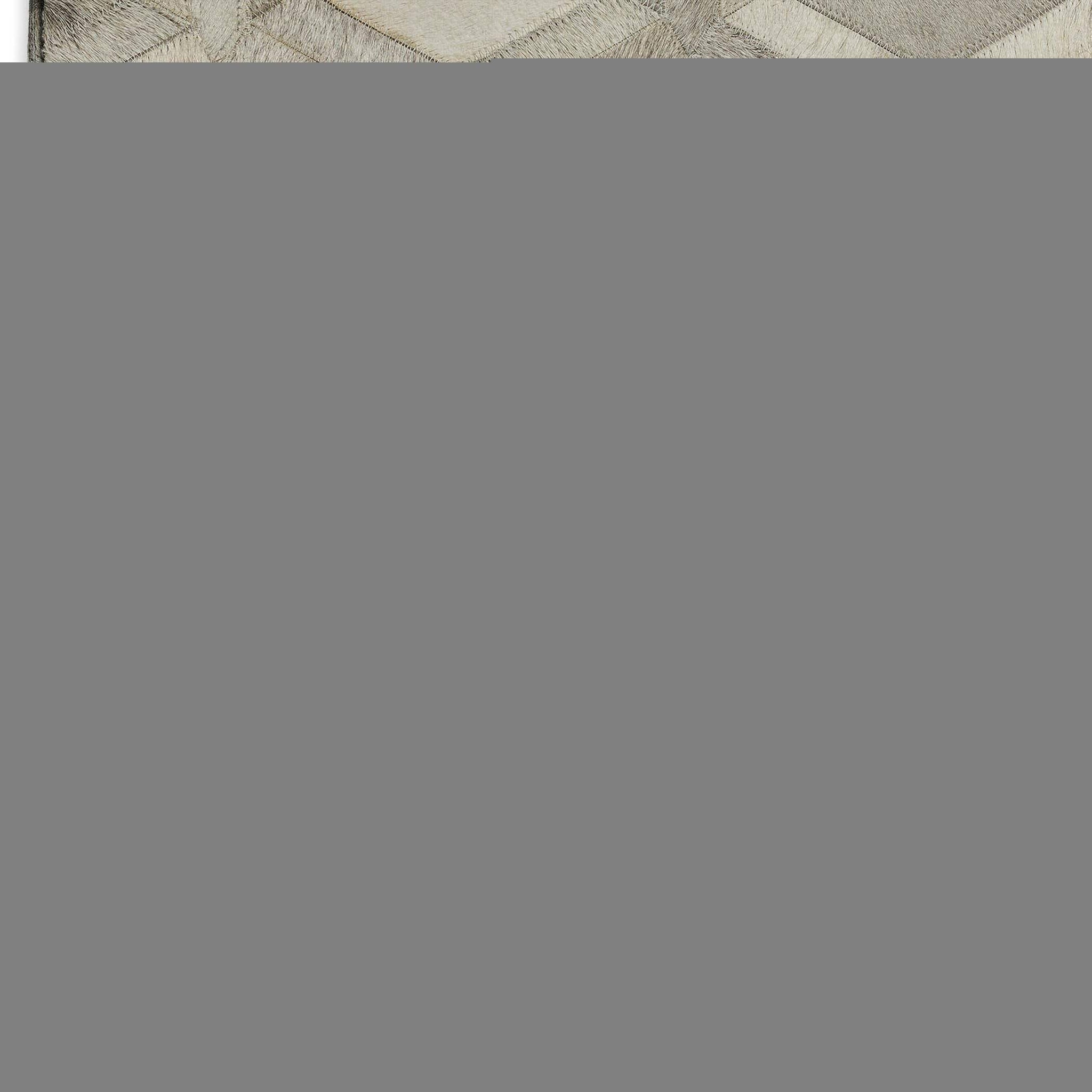 3' X 5' Gray Ivory And Beige Geometric Washable Area Rug With UV Protection - HomeRoots - Flyclothing LLC