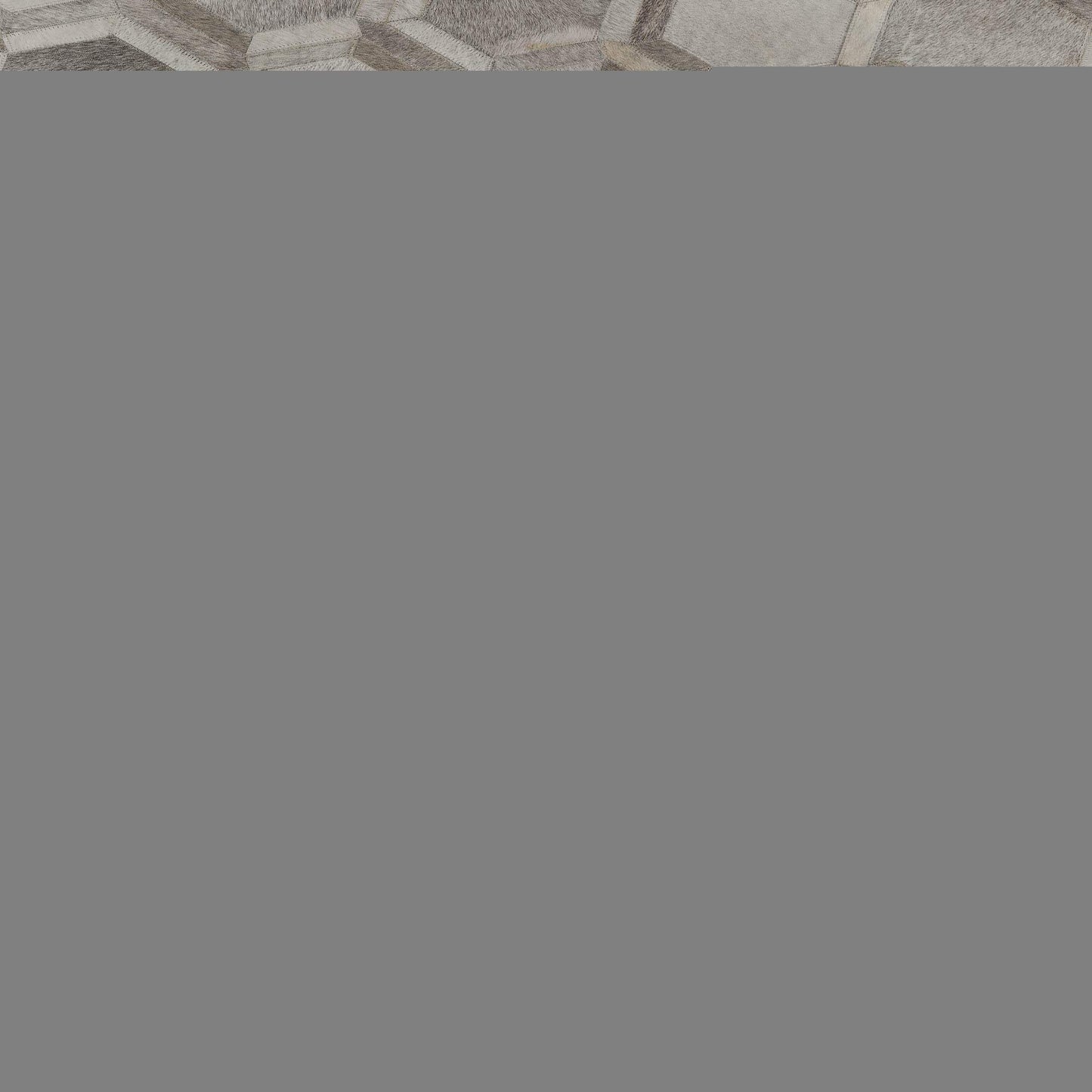 8' Gray Ivory And Beige Geometric Washable Round Rug With UV Protection - HomeRoots - Flyclothing LLC
