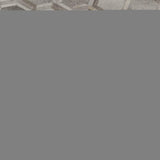 8' Gray Ivory And Beige Geometric Washable Round Rug With UV Protection - HomeRoots - Flyclothing LLC