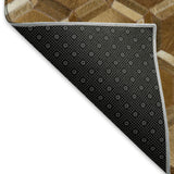 8' X 10' Brown Ivory And Beige Geometric Washable Area Rug With UV Protection - HomeRoots - Flyclothing LLC