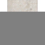 8' X 10' Ivory And Gray Diamond Washable Area Rug With UV Protection - HomeRoots - Flyclothing LLC
