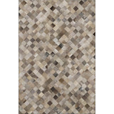 5' X 8' Beige Gray And Ivory Cowhide Print Washable Area Rug With UV Protection - HomeRoots - Flyclothing LLC